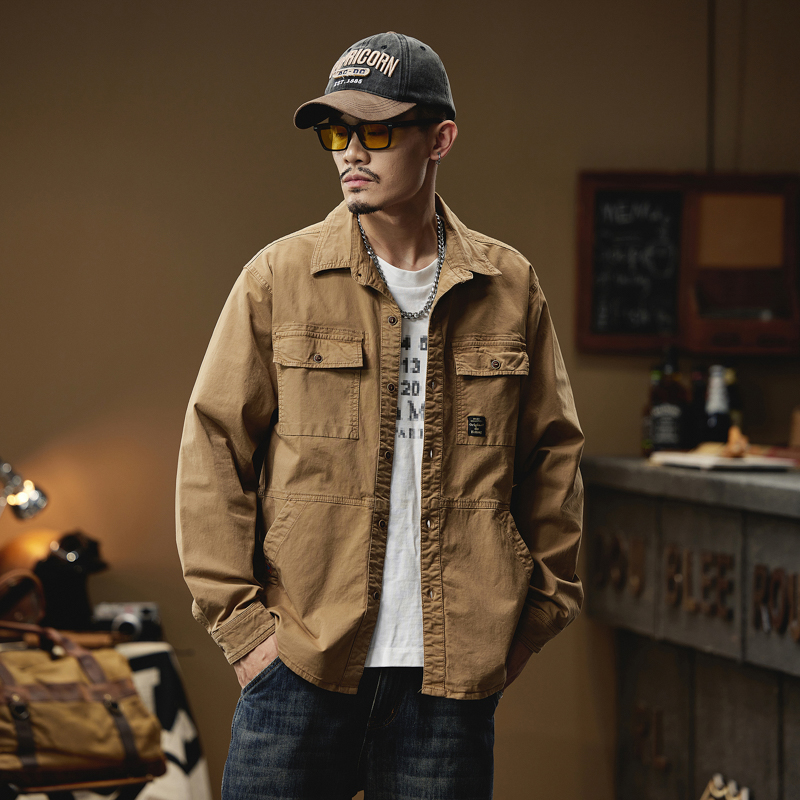 Quality Winter Clothing Brand - Cargo Shirt Voor Mannen Lange Mouwen