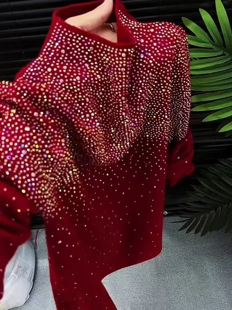Winter Clothing Factory Outlet - Luxe Design Diamonds Hot Boren Slim