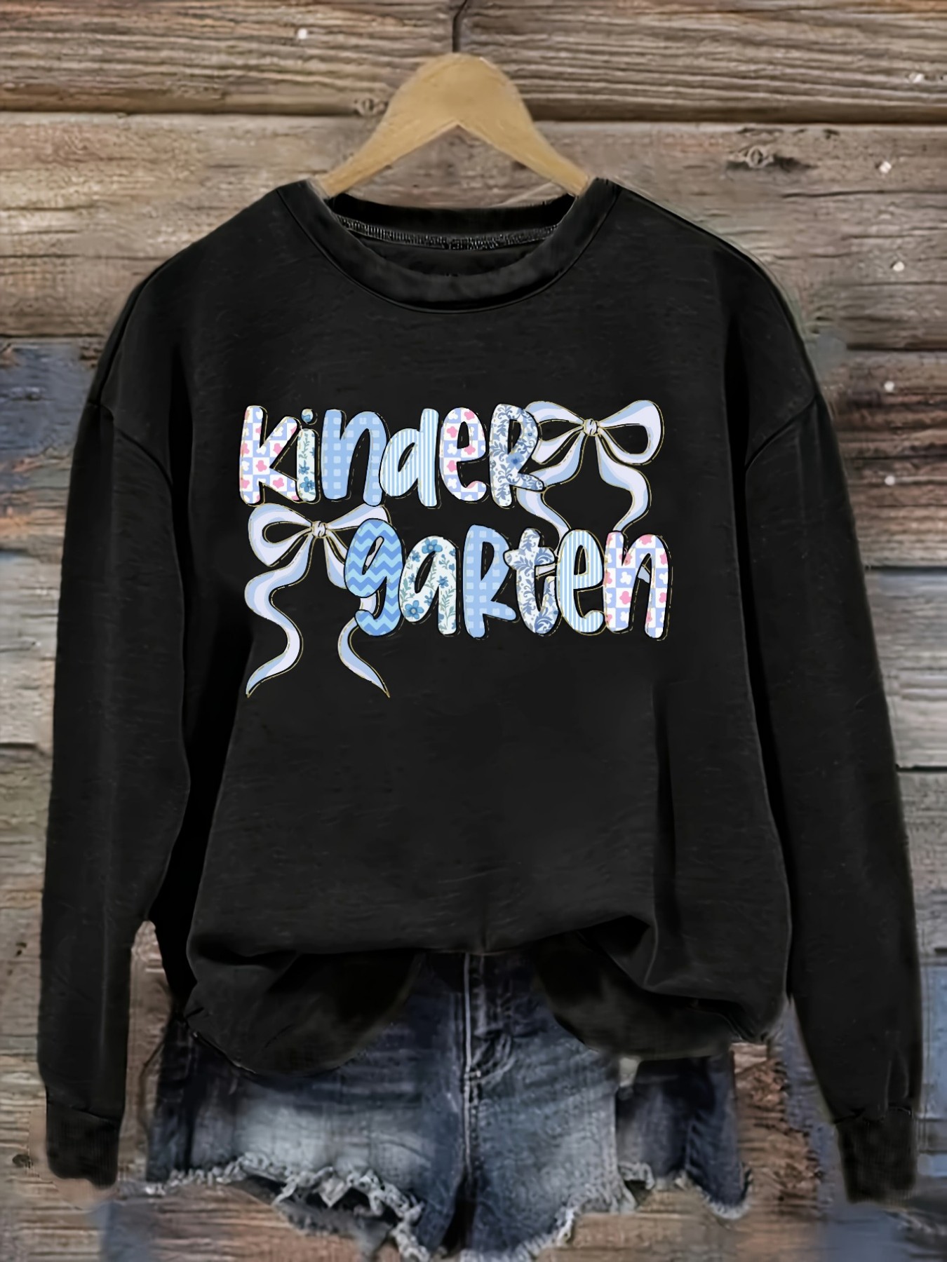 Winter Clothing Kindergarten - Dames Casual T-shirt met lange mouwen