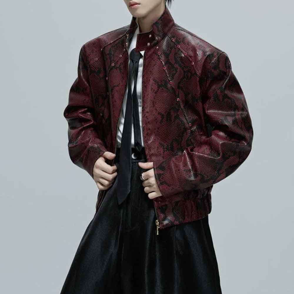Heren herfstjas Python textuur - Winter Clothing Jewel recensie en prijs