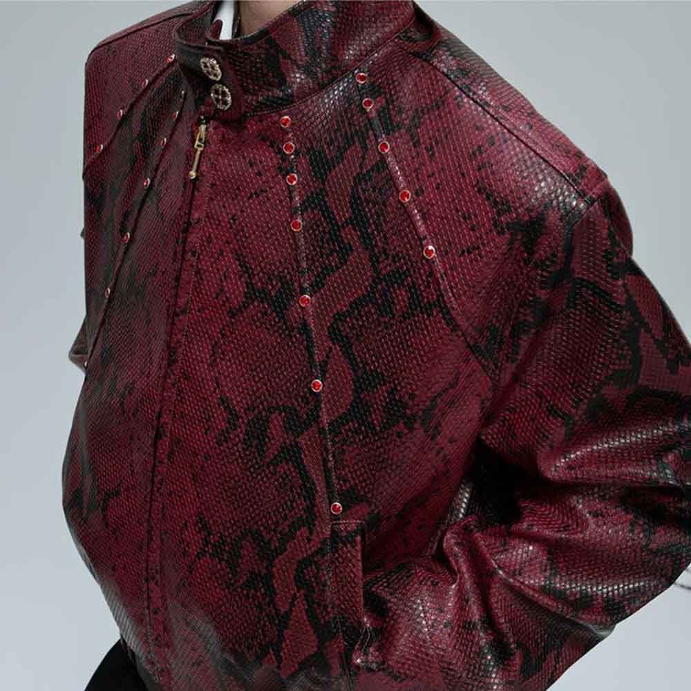 Heren herfstjas Python textuur - Winter Clothing Jewel recensie en prijs