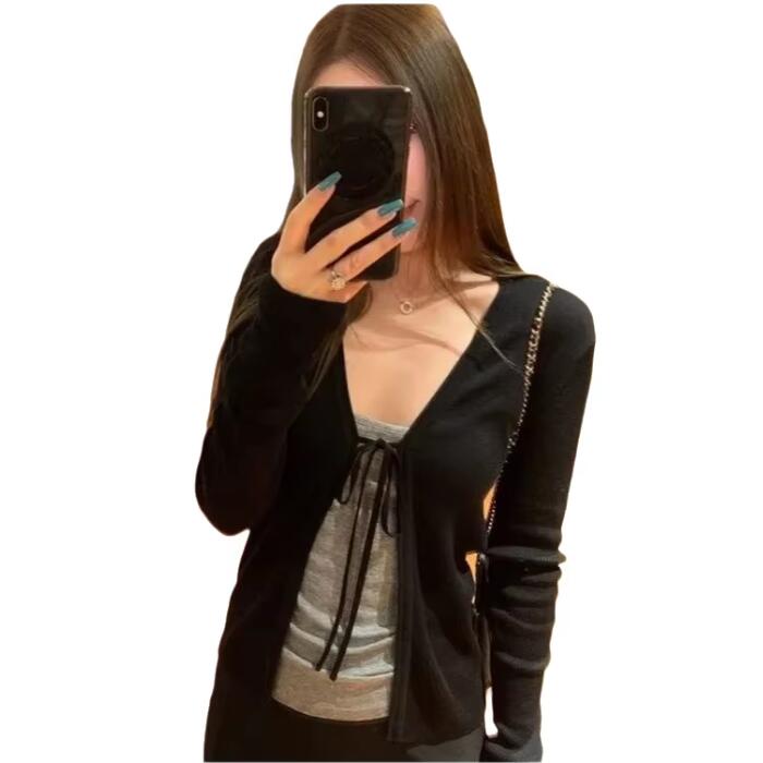 Dames breien dun vest met lang - Winter Clothing Factory Outlet recensie en prijs