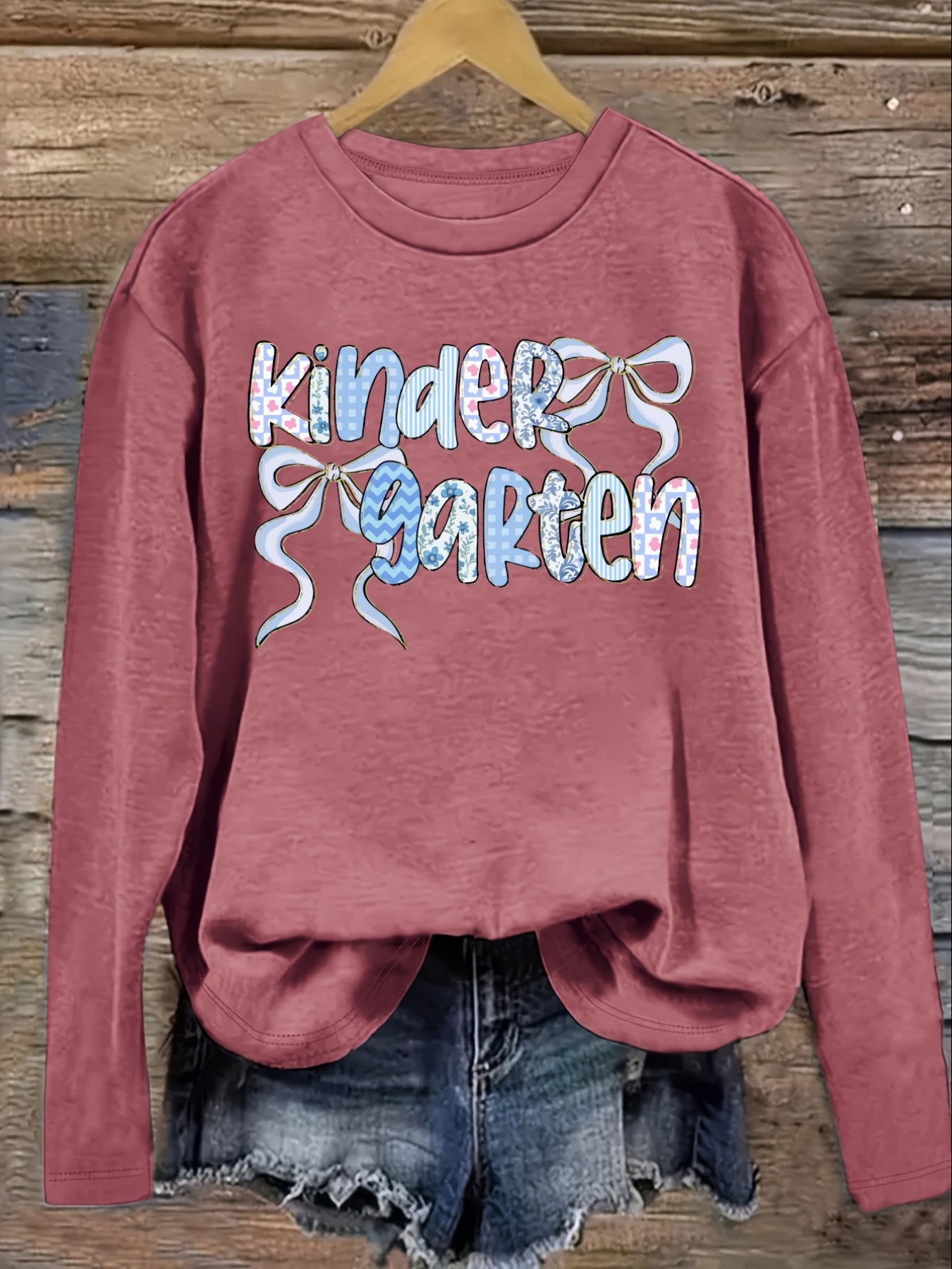 Dames Casual T-shirt met lange - Winter Clothing Kindergarten recensie en prijs