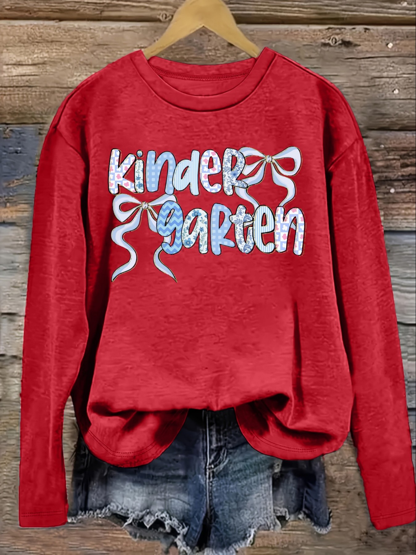 Dames Casual T-shirt met lange - Winter Clothing Kindergarten recensie en prijs