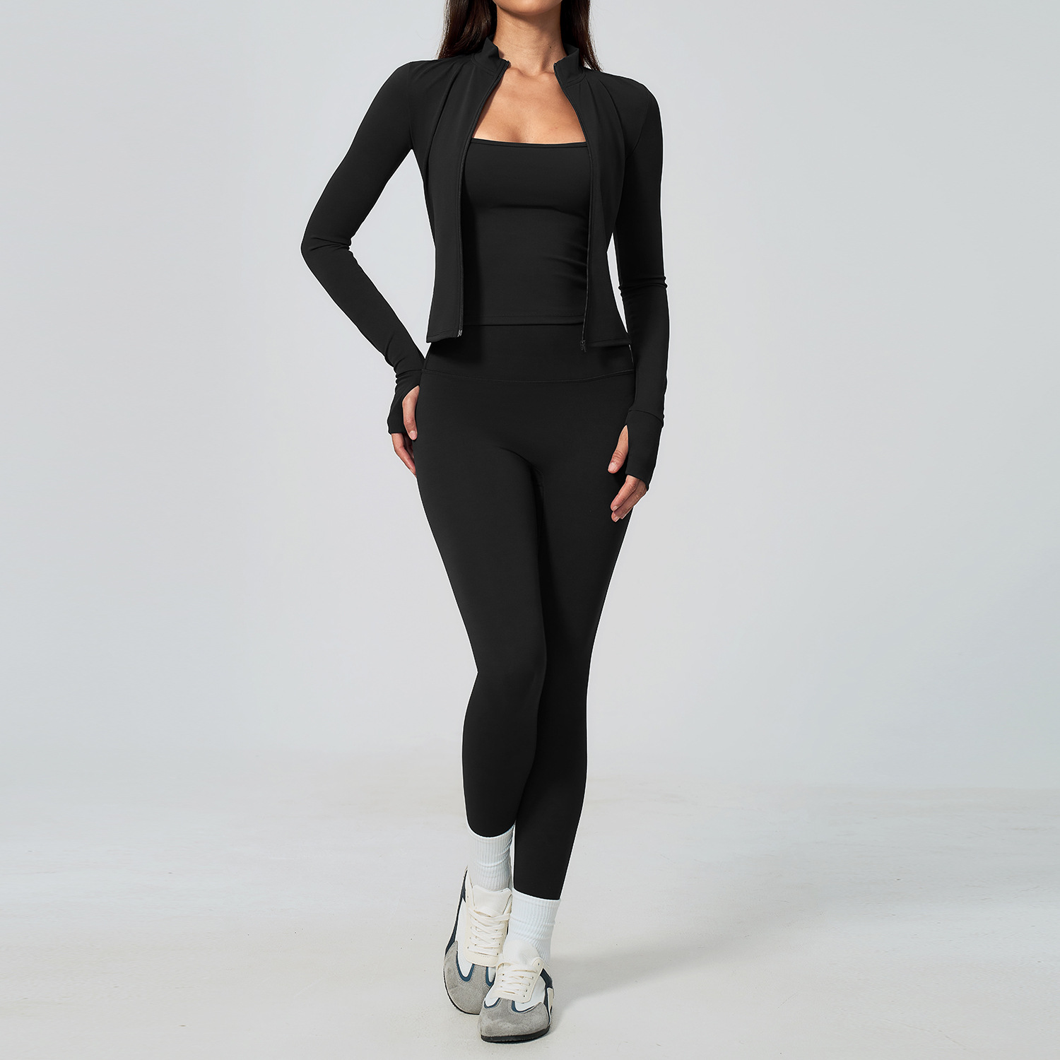 Dames Yoga Set 3-delig Workout - Winter Clothing Logos recensie en prijs