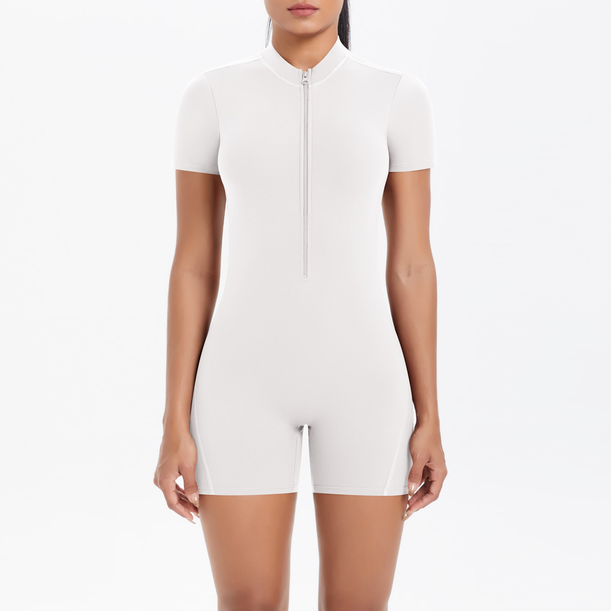 Workout jumpsuit met korte mou - Winter Clothing Logos recensie en prijs